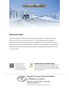 2023 American Coach American Patriot Brochure page 8