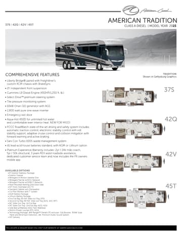 2023 American Coach American Tradition Flyer