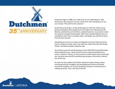 2023 Dutchmen Astoria Travel Trailers Brochure page 4