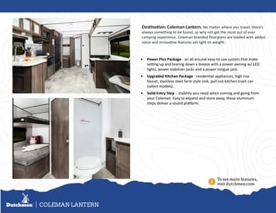 2023 Dutchmen Coleman Lantern Brochure page 6