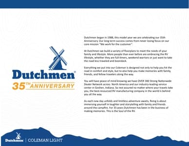 2023 Dutchmen Coleman Light Series Brochure page 4