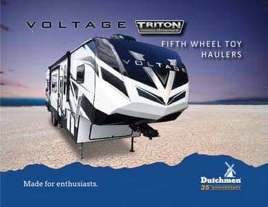 2023 Dutchmen Voltage Triton Brochure page 1