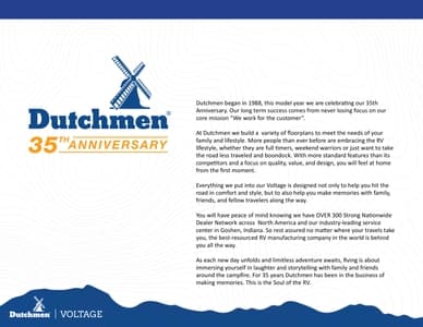 2023 Dutchmen Voltage Brochure page 3