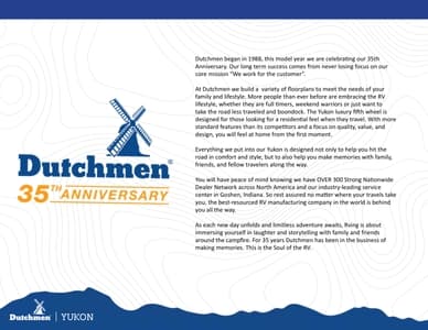 2023 Dutchmen Yukon Brochure page 3