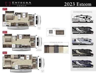 2023 Entegra Coach Esteem Flyer page 1