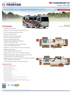 2023 Fleetwood Frontier Flyer page 1