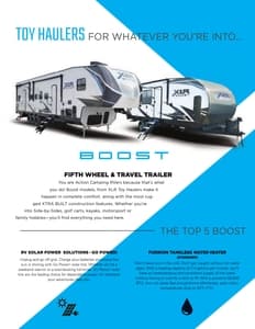 2023 Forest River XLR Boost Brochure page 2