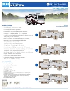 2023 Holiday Rambler Nautica Flyer page 1