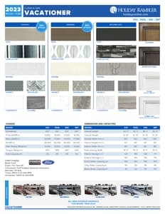2023 Holiday Rambler Vacationer Flyer page 2