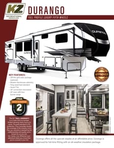 2023 KZ RV Durango Brochure page 1