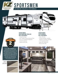 2023 KZ RV Sportsmen Brochure page 1