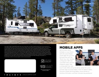 2023 Lance Travel Trailers Brochure page 20
