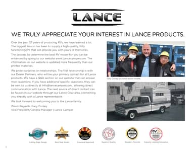 2023 Lance Truck Campers Brochure page 2