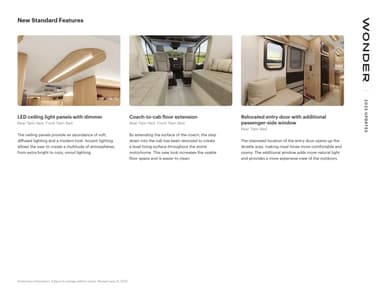 2023 Leisure Travel Vans Product Updates Brochure page 11