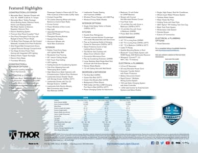 2023 Thor Tiburon Brochure page 2