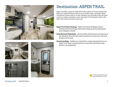 2024 Dutchmen Aspen Trail Destination Brochure page 5