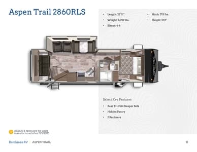 2024 Dutchmen Aspen Trail Destination Brochure page 11