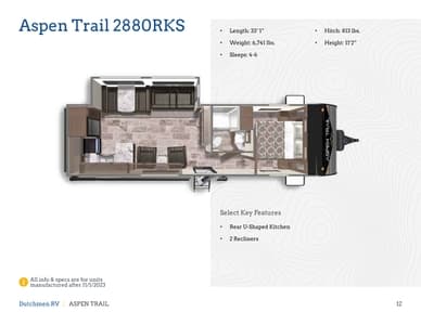 2024 Dutchmen Aspen Trail Destination Brochure page 12