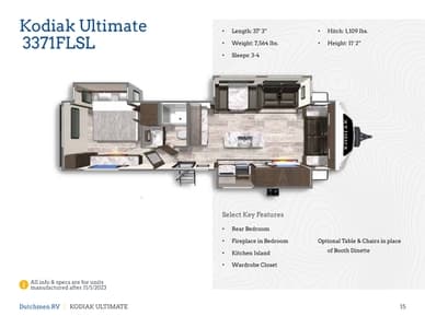 2024 Dutchmen Kodiak Ultimate Brochure page 15