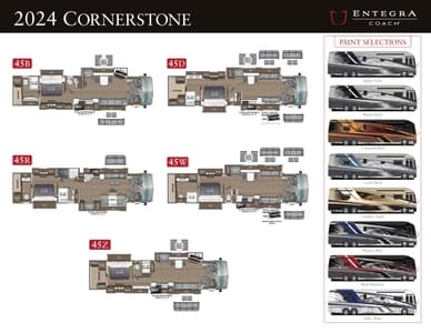 2024 Entegra Coach Cornerstone Flyer page 1