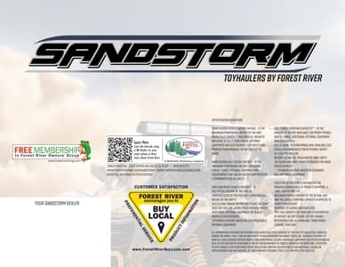 2024 Forest River Sandstorm Brochure page 4