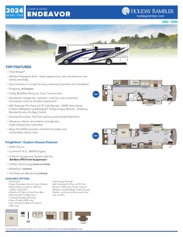 2024 Holiday Rambler Endeavor Flyer