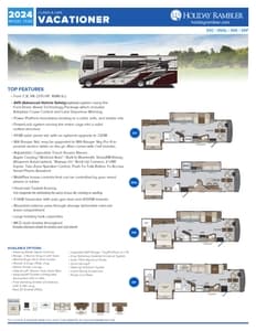 2024 Holiday Rambler Vacationer Flyer page 1