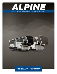 2024 Keystone RV Alpine Brochure page 1
