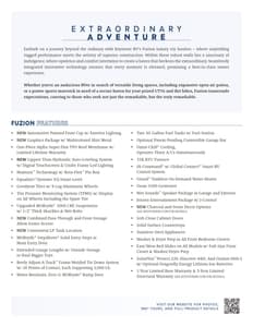 2024 Keystone RV Fuzion Brochure page 2