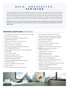 2024 Keystone RV Sprinter Brochure page 2