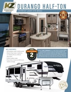 2024 KZ RV Durango Half Ton Brochure page 1