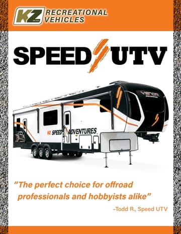 2024 KZ RV Robby Gordon Speed UTV Venom Brochure