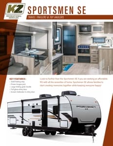 2024 KZ RV Sportsmen SE Brochure page 1