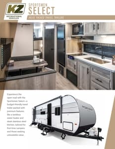 2024 KZ RV Sportsmen Select Brochure page 1