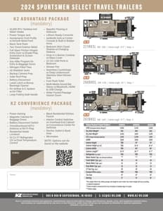 2024 KZ RV Sportsmen Select Brochure page 2