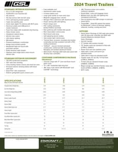 2024 Starcraft Gsl Travel Trailers Brochure page 4