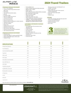 2024 Starcraft Super Lite Maxx Travel Trailers Brochure page 4