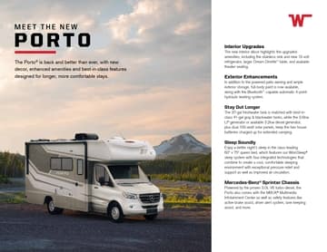 2024 Winnebago Porto Brochure