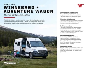 2024 Winnebago Winnebago Adenture Wagon Brochure