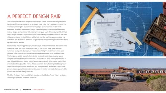2025 Airstream Frank Lloyd Wright Usonian Limited Edition Brochure page 2