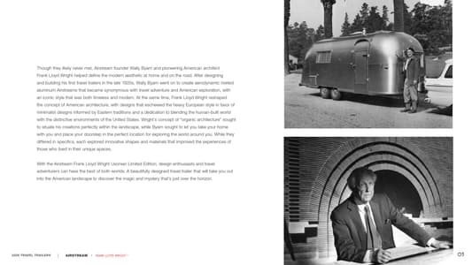 2025 Airstream Frank Lloyd Wright Usonian Limited Edition Brochure page 4