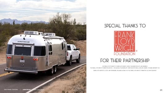 2025 Airstream Frank Lloyd Wright Usonian Limited Edition Brochure page 21
