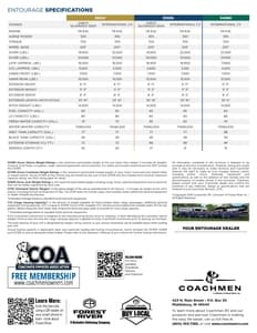 2025 Coachmen Entourage Flyer page 2