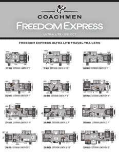 2025 Coachmen Freedom Express Brochure page 1