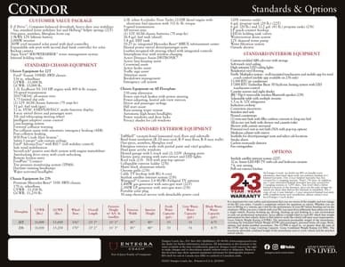 2025 Entegra Coach Condor Brochure page 4