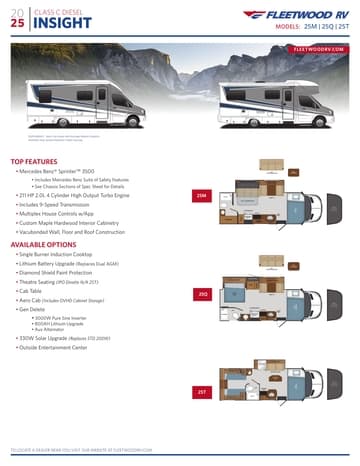 2025 Fleetwood Insight Flyer