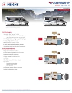 2025 Fleetwood Insight Flyer page 1