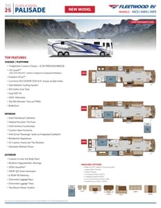 2025 Fleetwood Palisade Flyer page 1