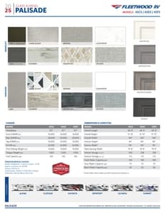 2025 Fleetwood Palisade Flyer page 2