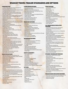 2025 Forest River Wildcat Travel Trailers Brochure page 3